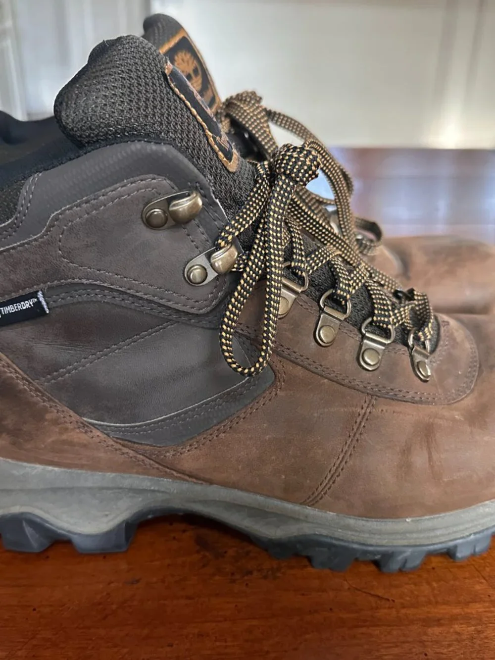 Timberland Men's Mt. Maddsen Waterproof Hiking Boot Brown Leather Size 11